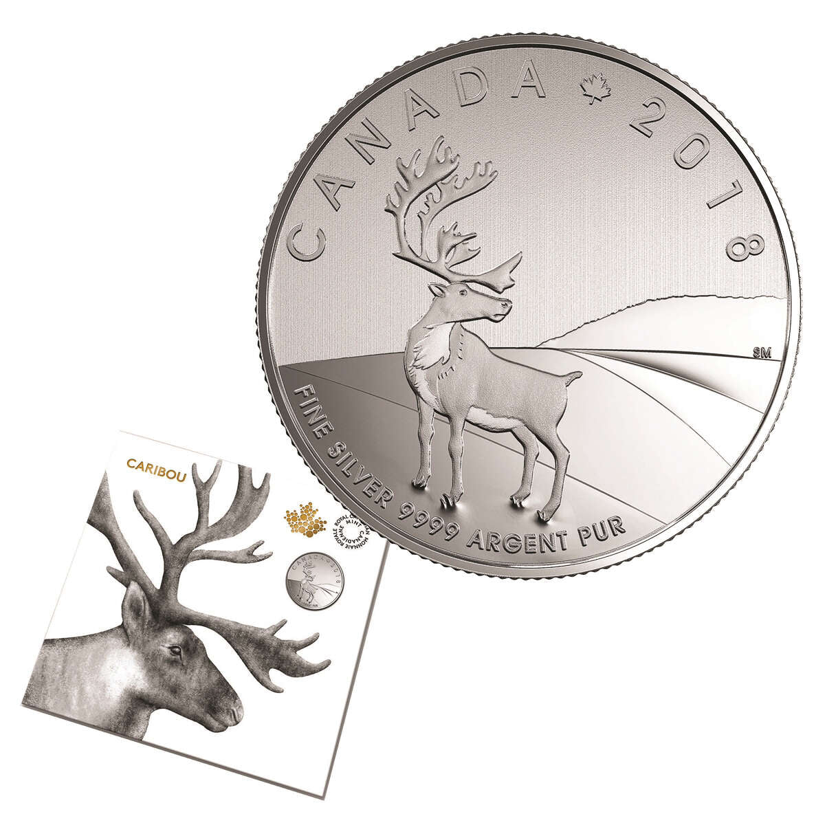 2018 $3 Caribou - Pure Silver Coin Default Title