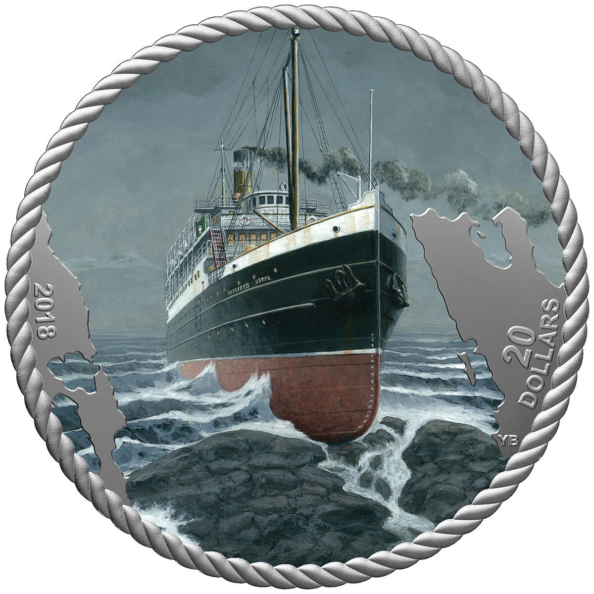 2018 $20 The Sinking of the SS Princess Sophia - Pure Silver Coin Default Title