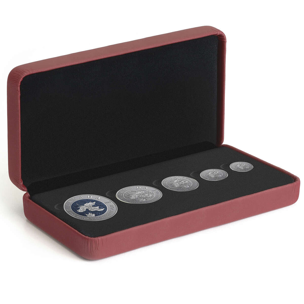 2019 Maple Leaf Fractional Set: A Bicentennial Celebration - Pure Silver Coin Set Default Title