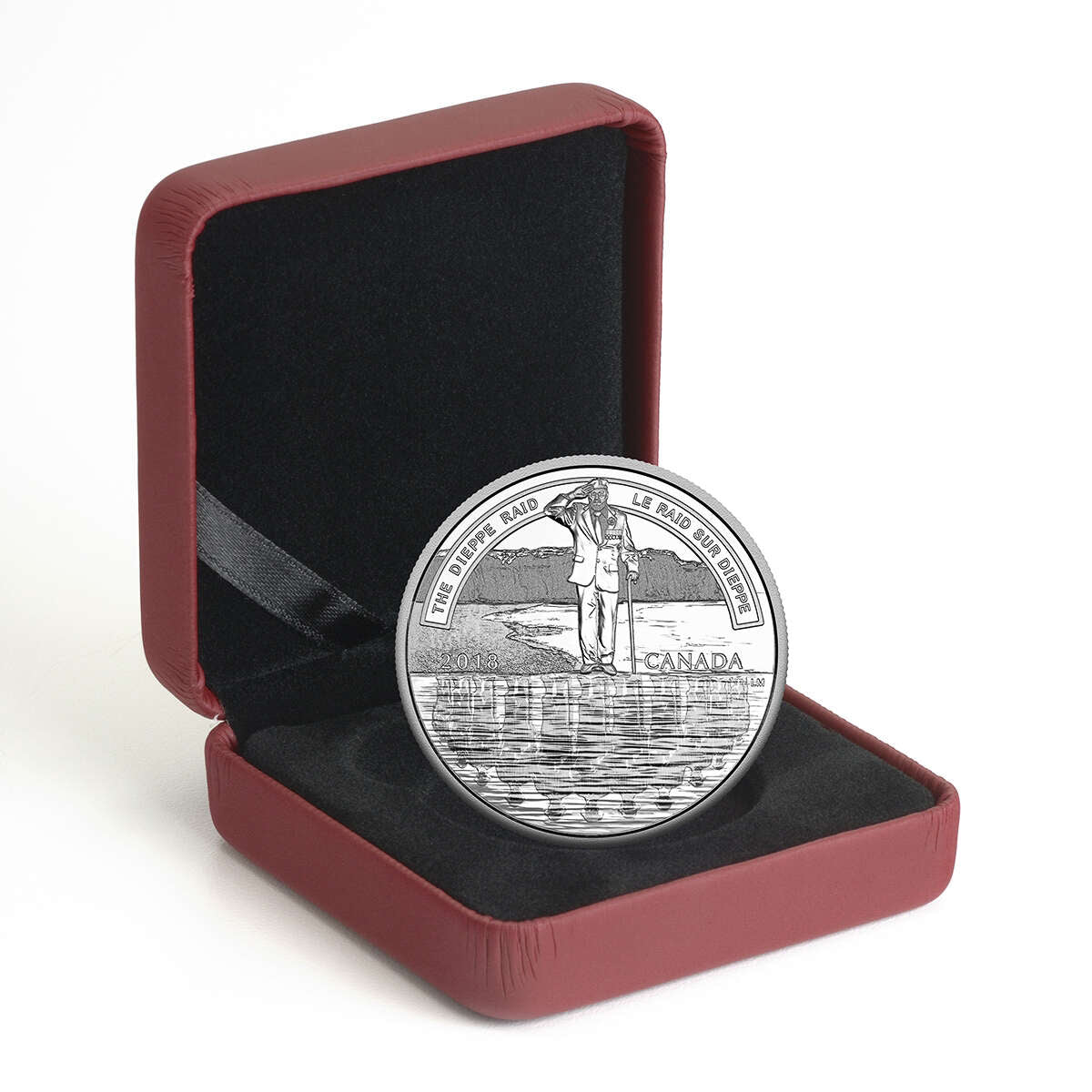 2018 $20 A Nation's Mettle: The Dieppe Raid - Pure Silver Coin Default Title