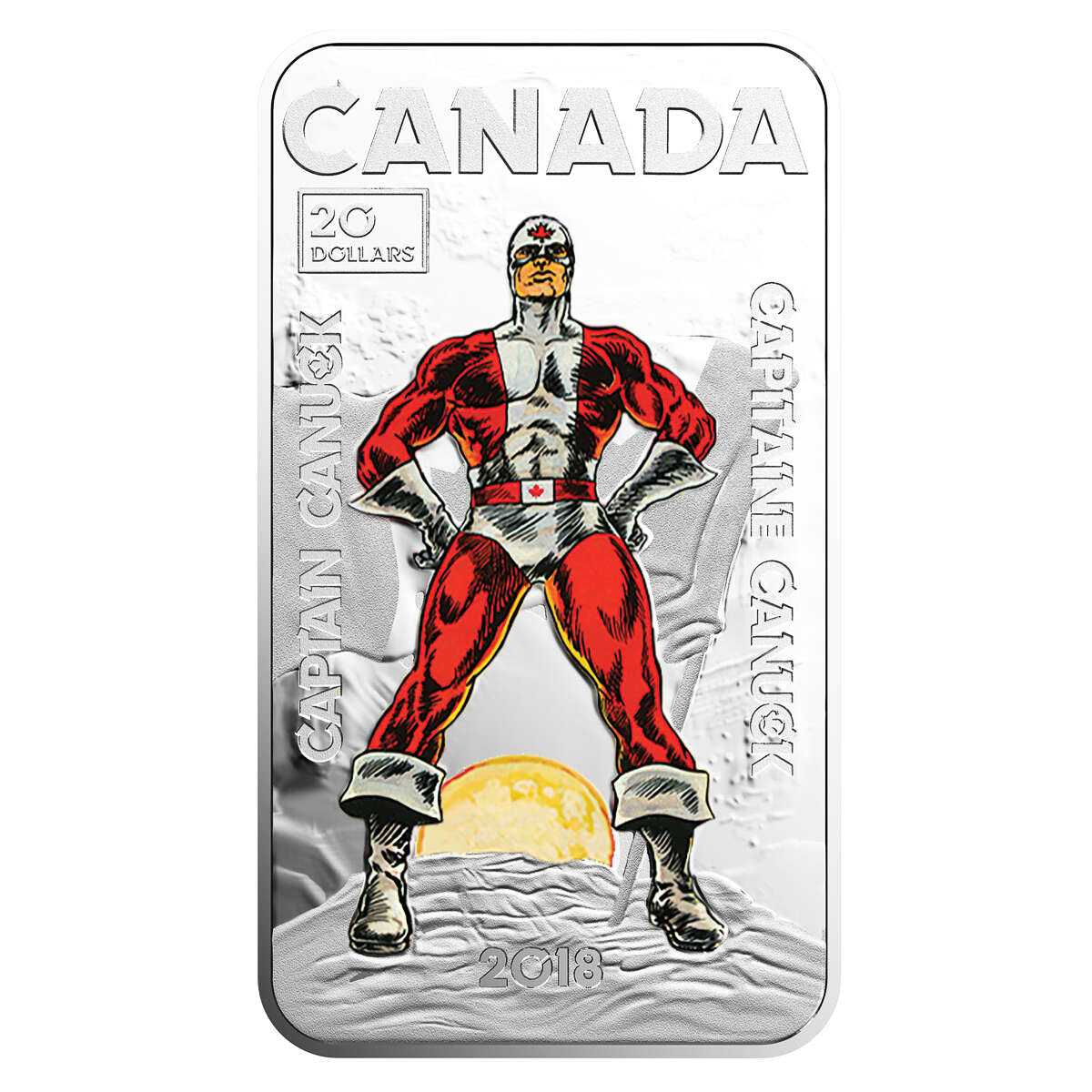 2018 $20 Captain Canuck with Artist Signed Certificate of Authenticity - Pure Silver Coin Default Title