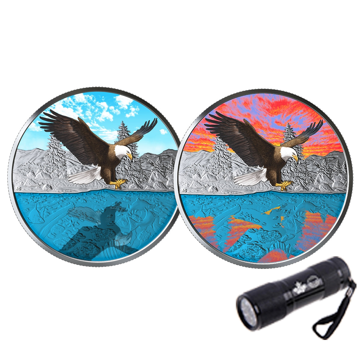 2019 $20 Reflections: Bald Eagle - Pure Silver Coin