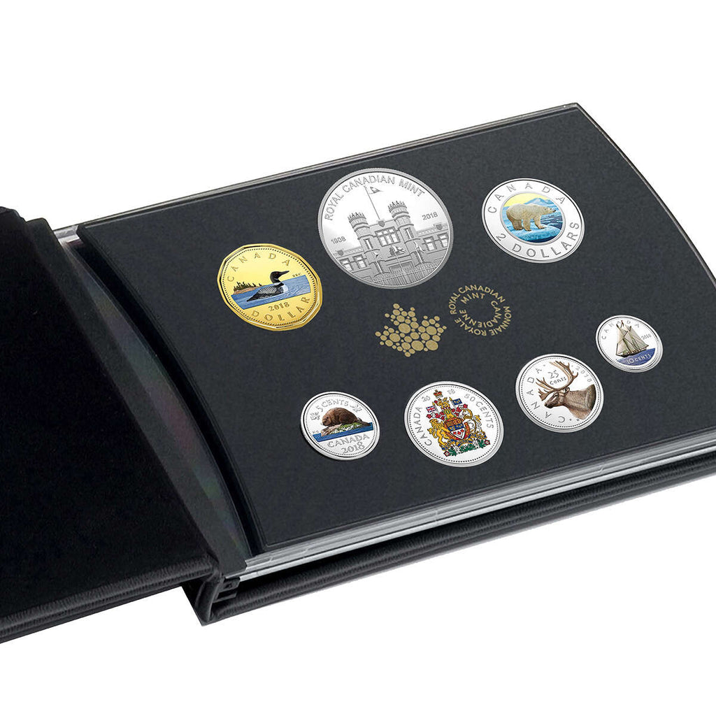 2018 Classic Canadian Colourised Coin Set - Pure Silver Proof Set