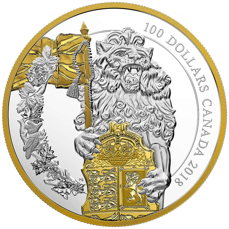 2018 $100 Keepers of Parliament: The Lion - Pure Silver Coin Default Title