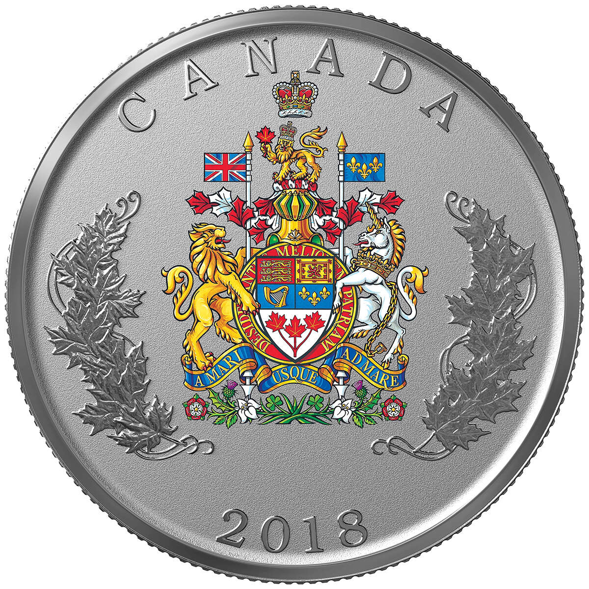 2018 Heraldic Emblems of Canada - Pure Silver 14-Coin Set Default Title