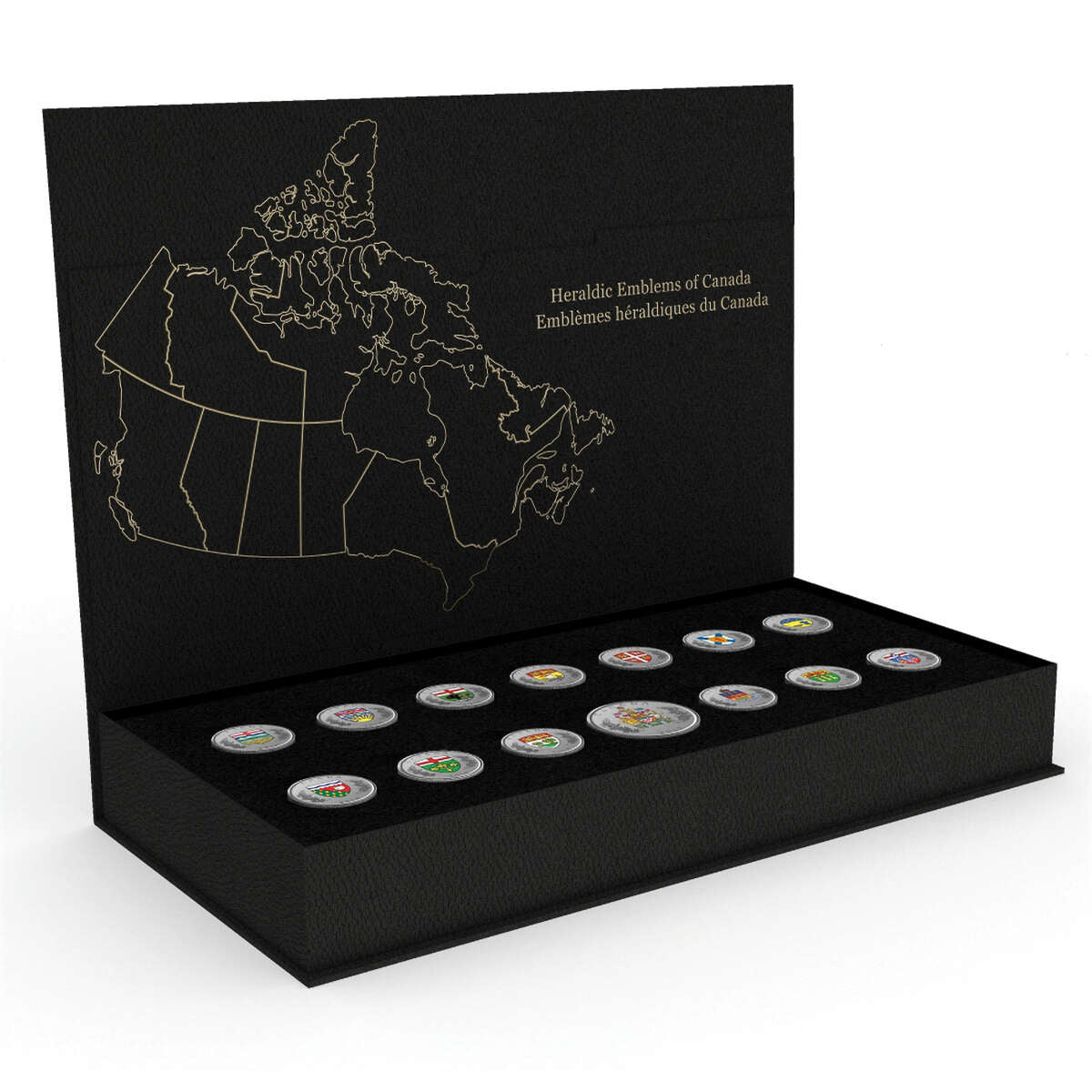 2018 Heraldic Emblems of Canada - Pure Silver 14-Coin Set Default Title