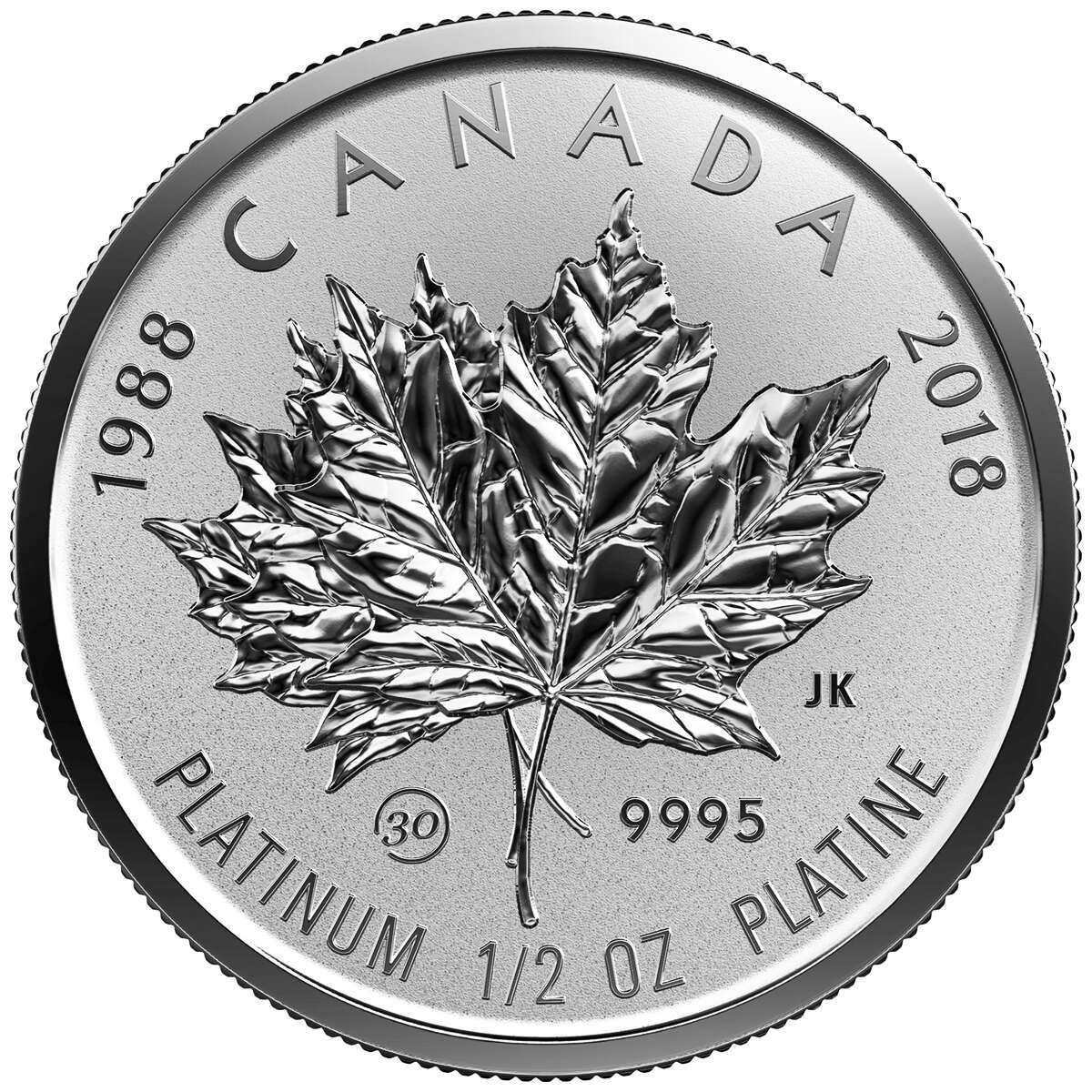 2018 Pure Platinum Fractional Set: 30th Anniversary of the Platinum Maple Leaf - Pure Platinum Coin Default Title