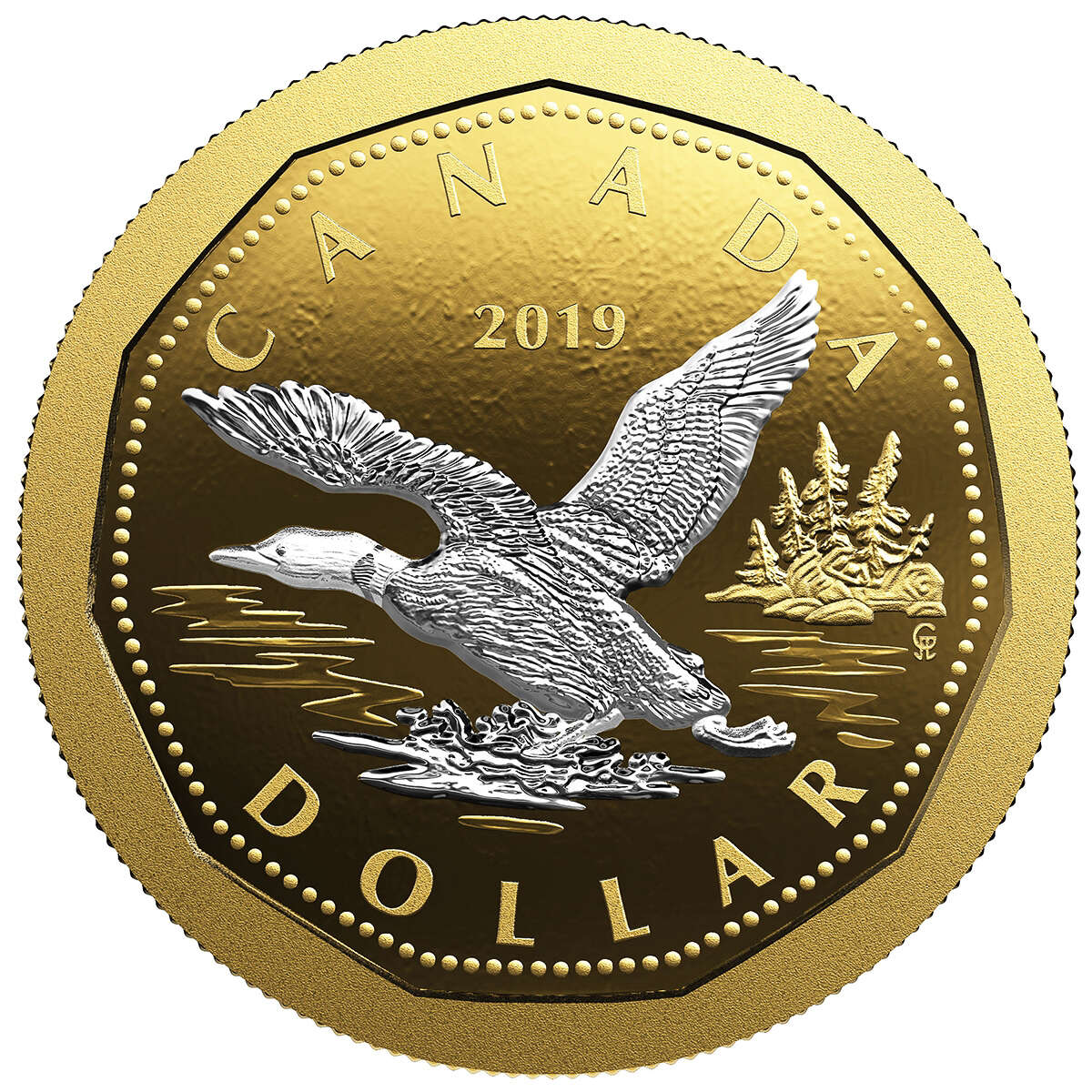 2019 $1 5-Ounce Big Coin Series: Dollar (Single) - Pure Silver Coin Default Title