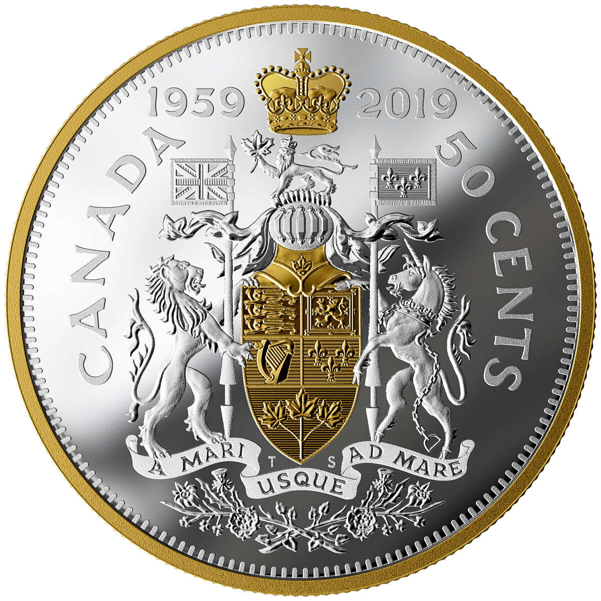 2019 50c 60th Anniversary of the 1959 Half-Dollar - Pure Silver Coin Default Title