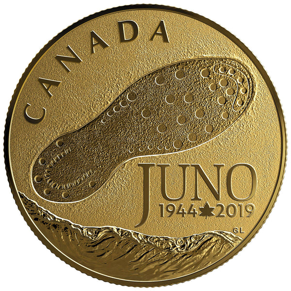2019 $100 75th Anniversary of the Normandy Campaign D - Day at Juno Beach - 14K-Karat Gold Coin Default Title