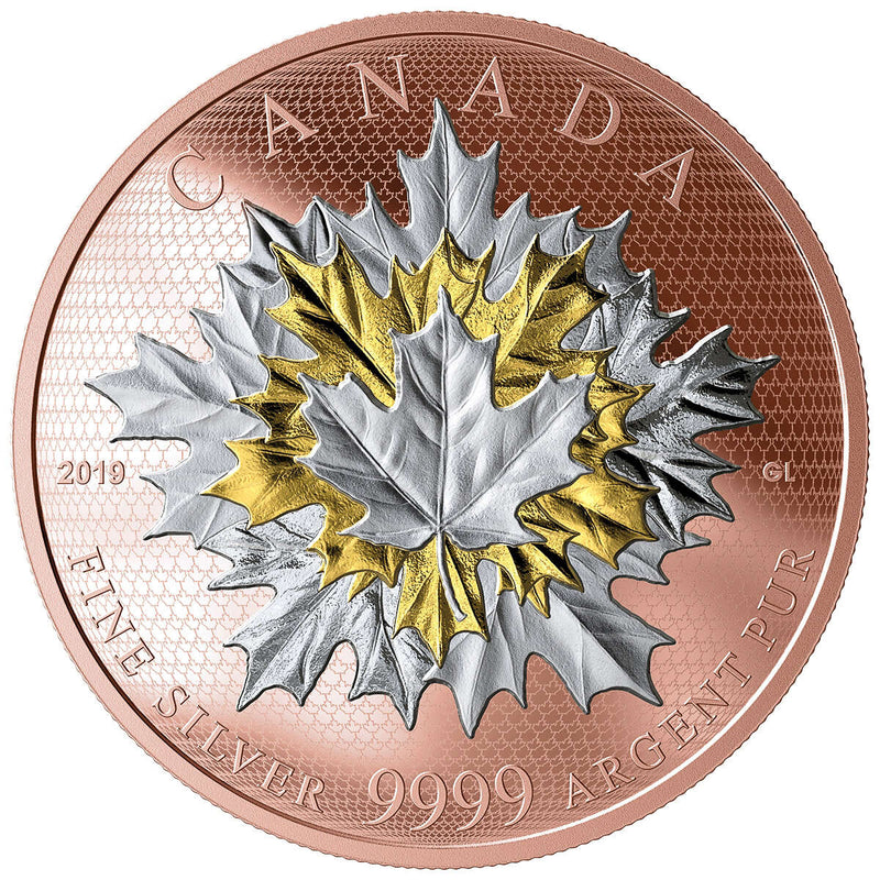 2019 $50 Maple Leaf in Motion - Pure Silver Coin Default Title