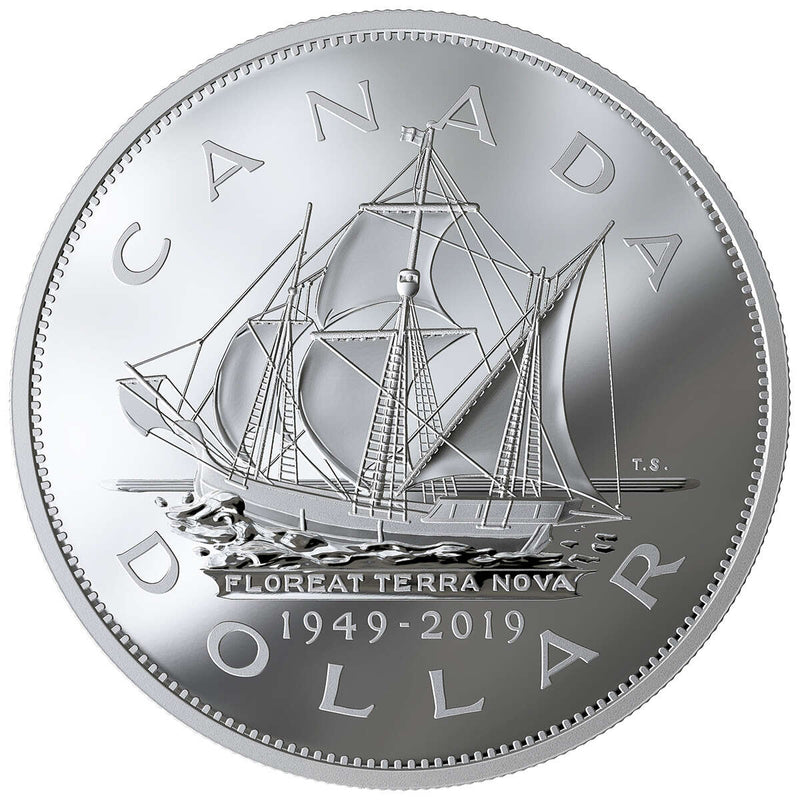 2019 $1 70th Anniversary of Newfoundland Joining Canada - Pure Silver Coin Default Title