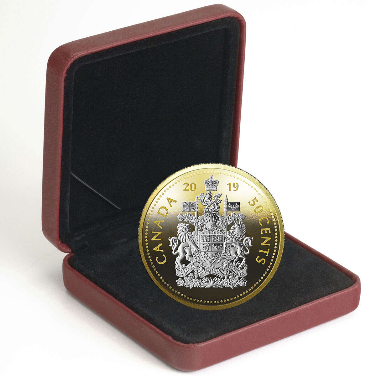 2019 50c 5-Ounce Big Coin: Coat of Arms - Pure Silver Coin