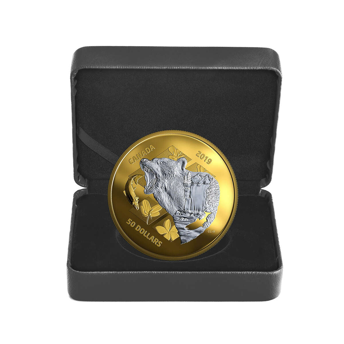 2019 $50 My Inner Nature: Grizzly Bear - Pure Silver Coin Default Title