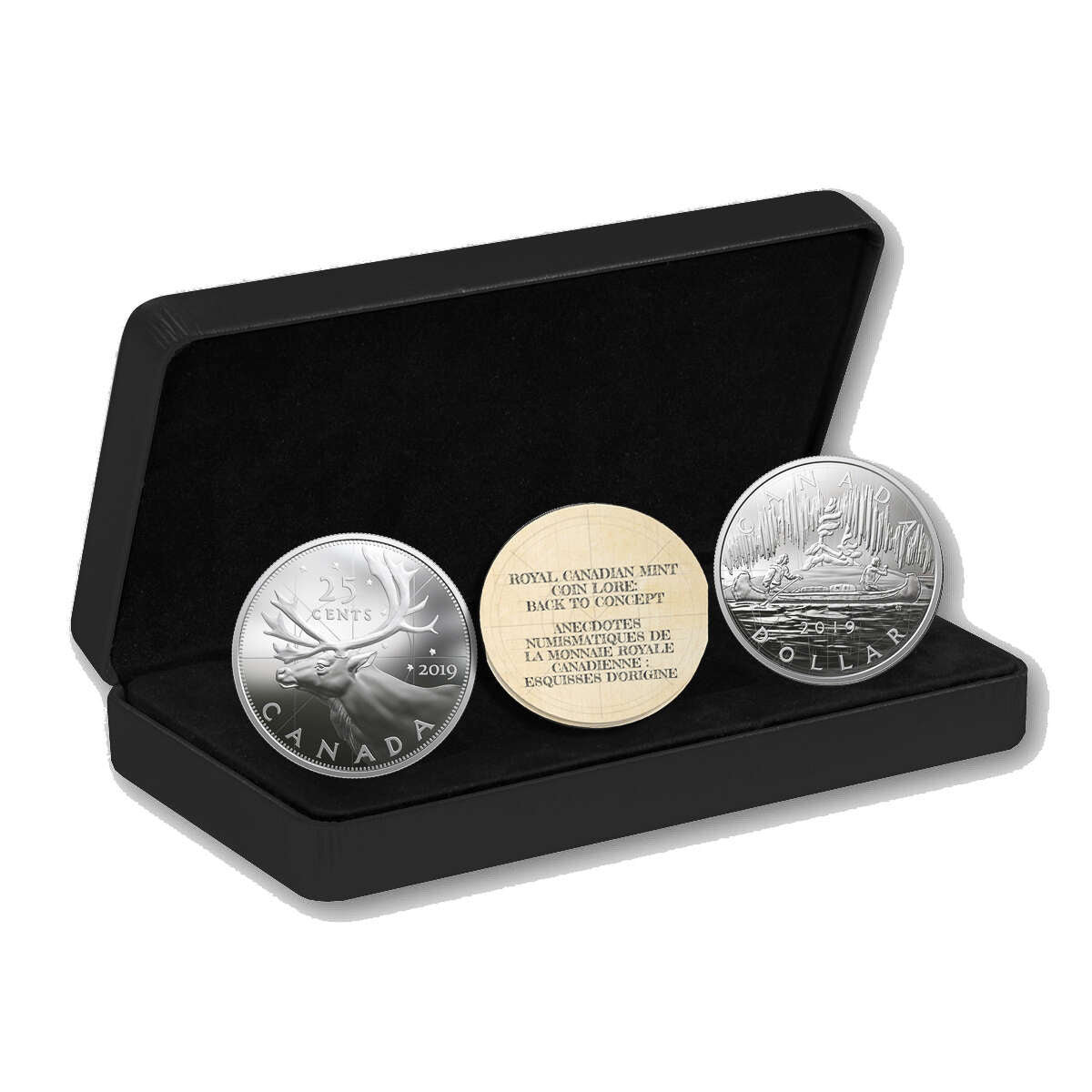 2019 Royal Canadian Mint Coin Lore: Back to Concept - Pure Silver 2-Coin Set Default Title