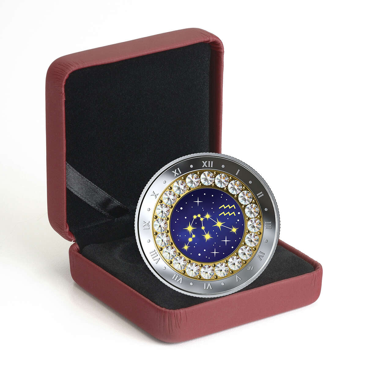 2019 $5 Zodiac Series: Aquarius - Pure Silver Coin