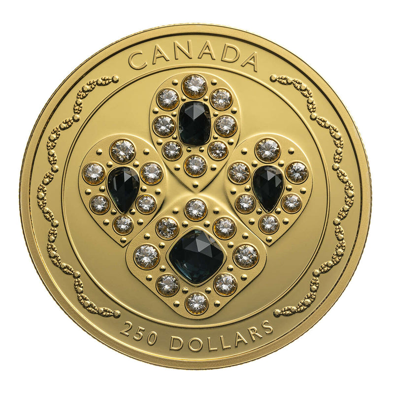 2019 $250 Her Majesty Queen Elizabeth II's Sapphire Tiara - Pure Gold Coin Default Title