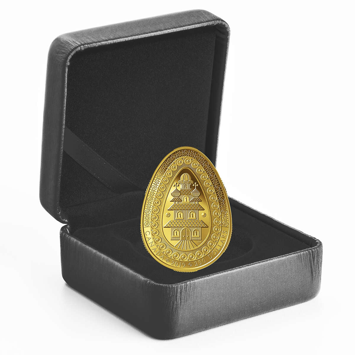 2019 $250 Eternal Blessing Pysanka - Pure Gold Coin