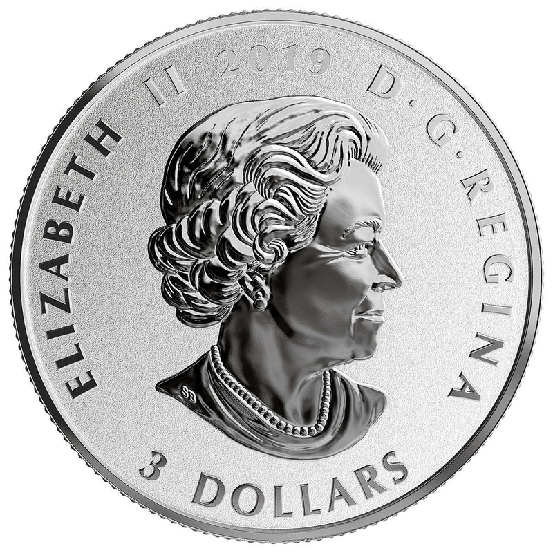 2019 $3 Celebrating Canadian Fun and Festivities: Cherry Blossom - Pure Silver Coin Default Title