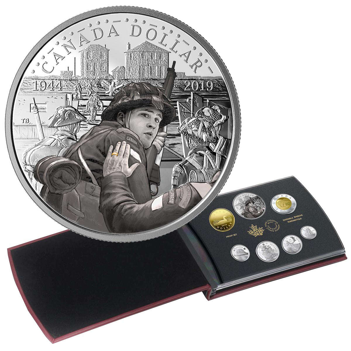 2019 75th Anniversary of D-Day - Special Edition Silver Dollar Proof Set Default Title