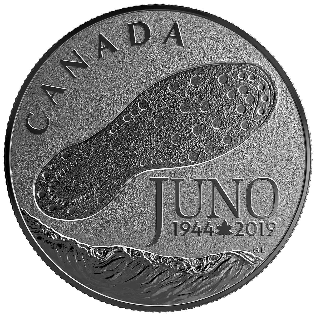 2019 $3 75th Anniversary of the Normandy Campaign: D-Day at Juno Beach - Pure Silver Coin Default Title