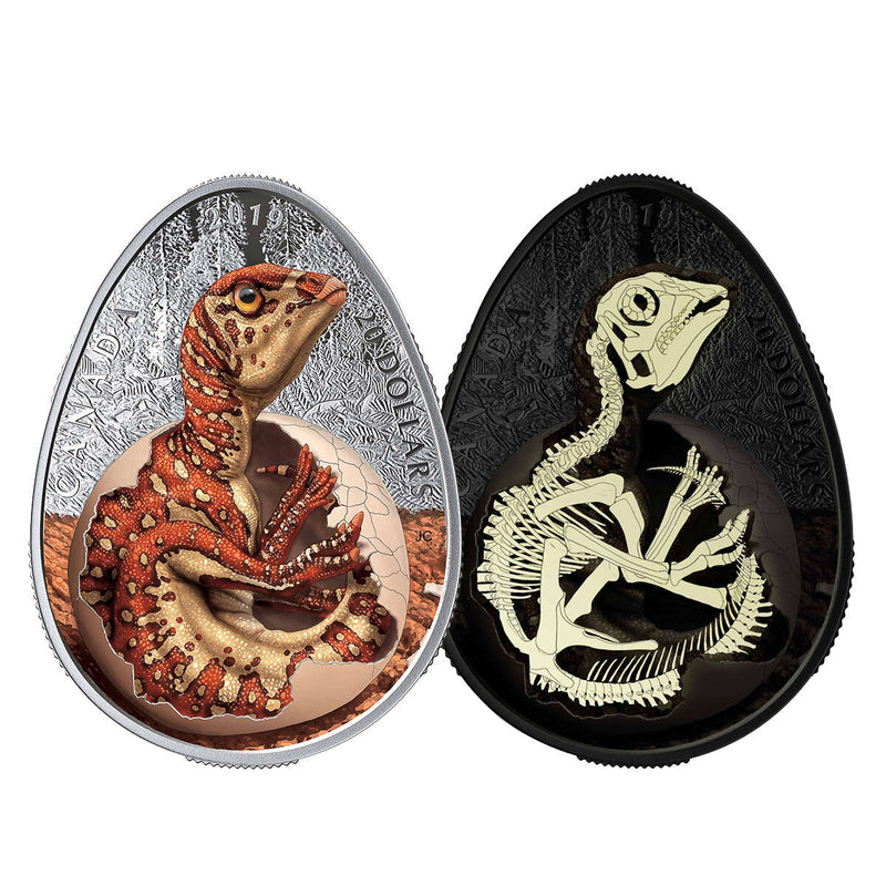 2019 $20 Hatching Hadrosaur - Pure Silver Coin Default Title