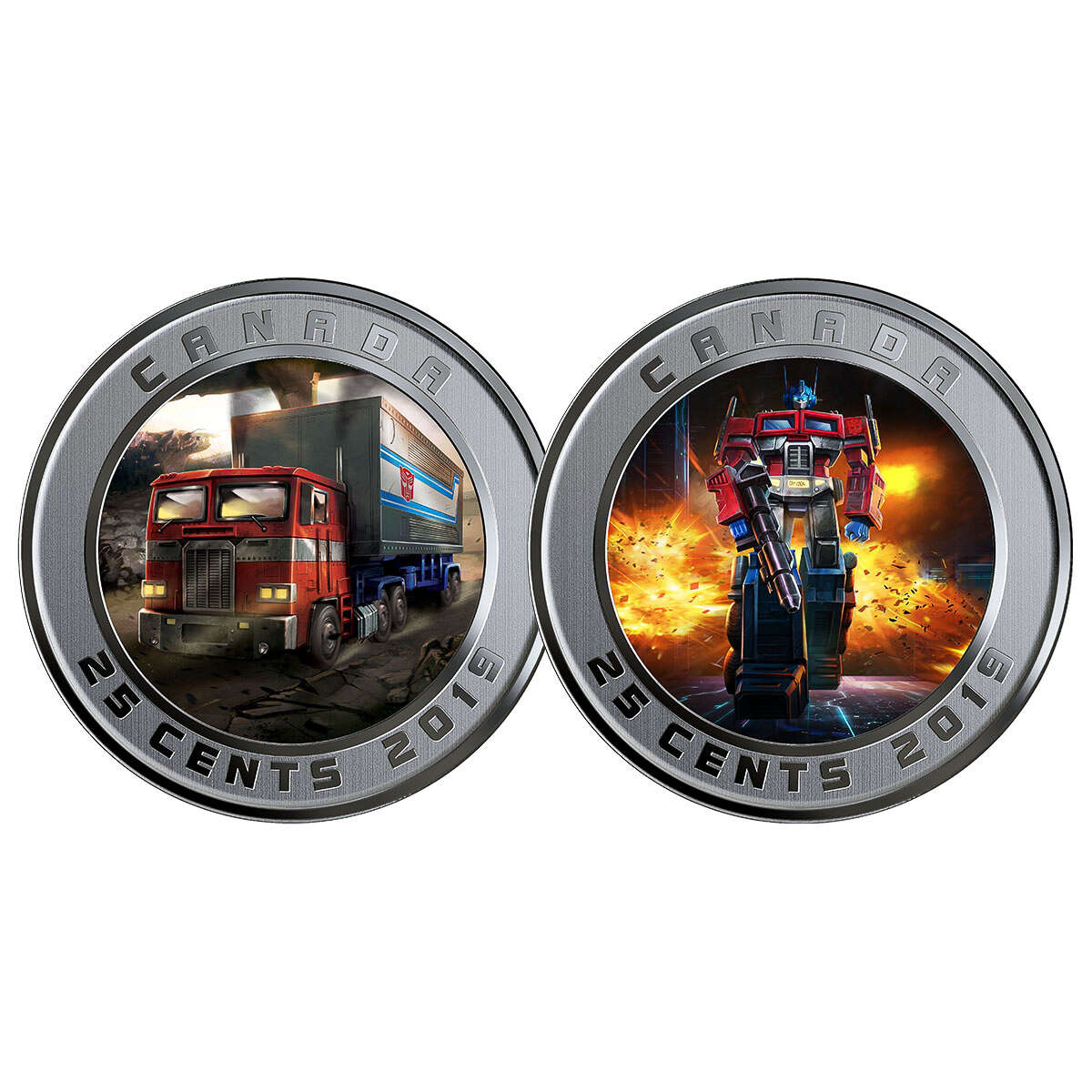 2019 25c Transforming Optimus Prime<sup>TM</sup> - Lenticular Coin Default Title