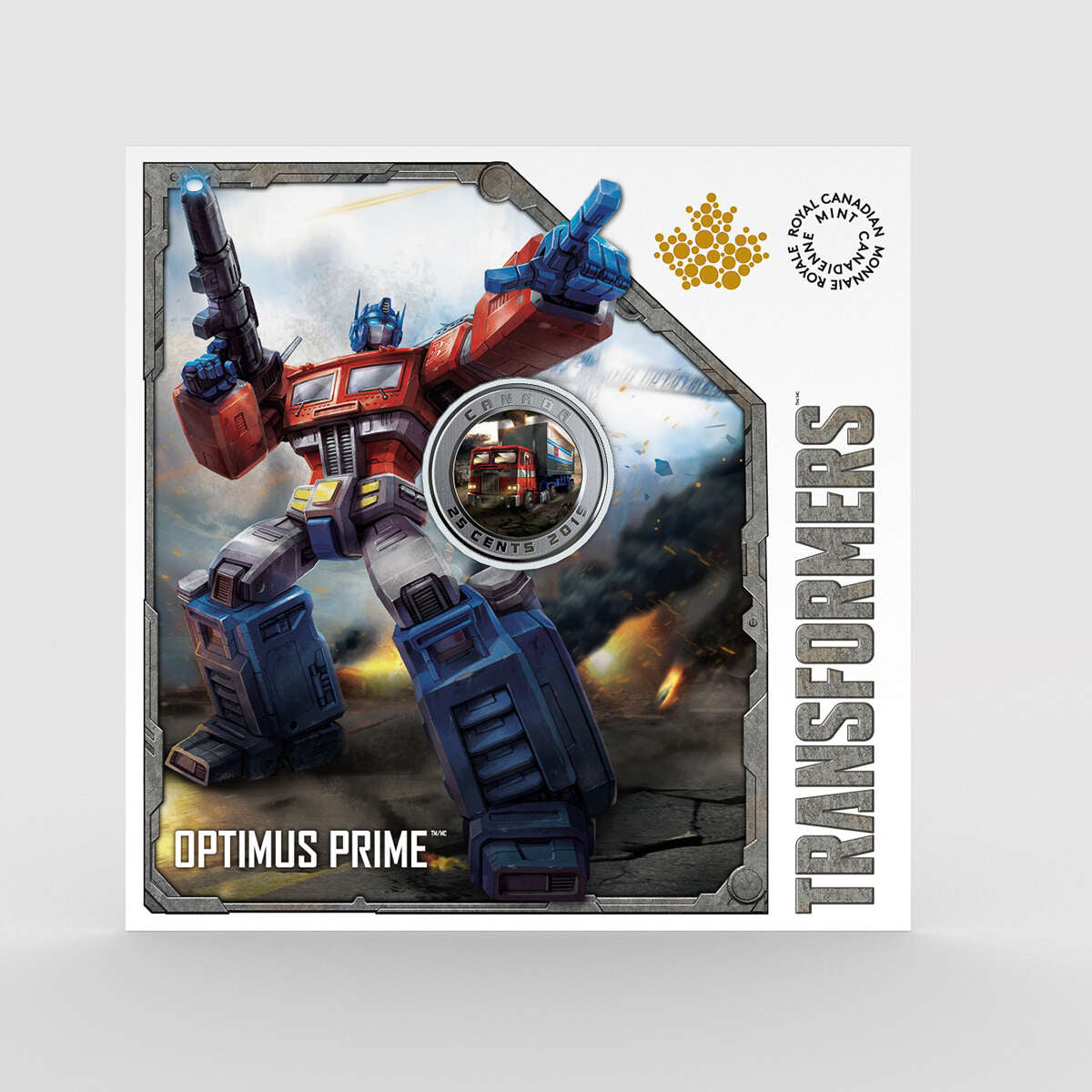 2019 25c Transforming Optimus Prime<sup>TM</sup> - Lenticular Coin Default Title