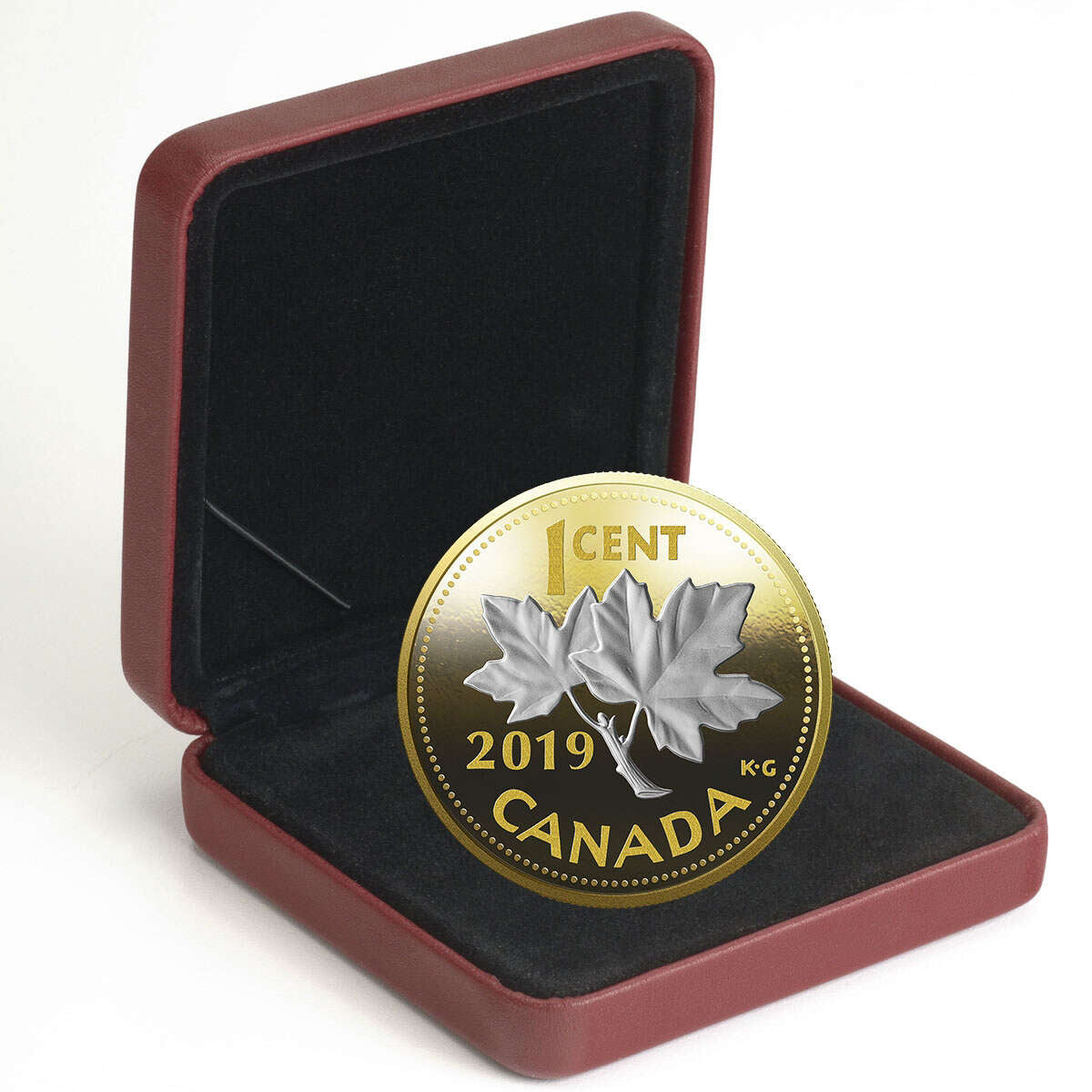 2019 1c 5-Ounce Big Coin: Maple Leaves (Single) - Pure Silver Coin Default Title