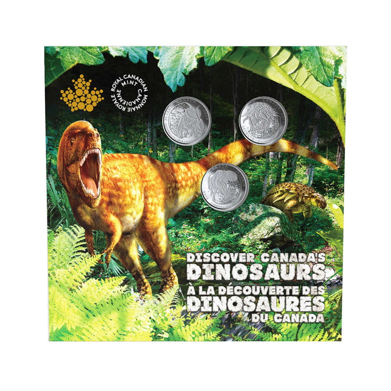 2019 25-Cent Dinosaurs of Canada Set - 3 Coin Set Default Title