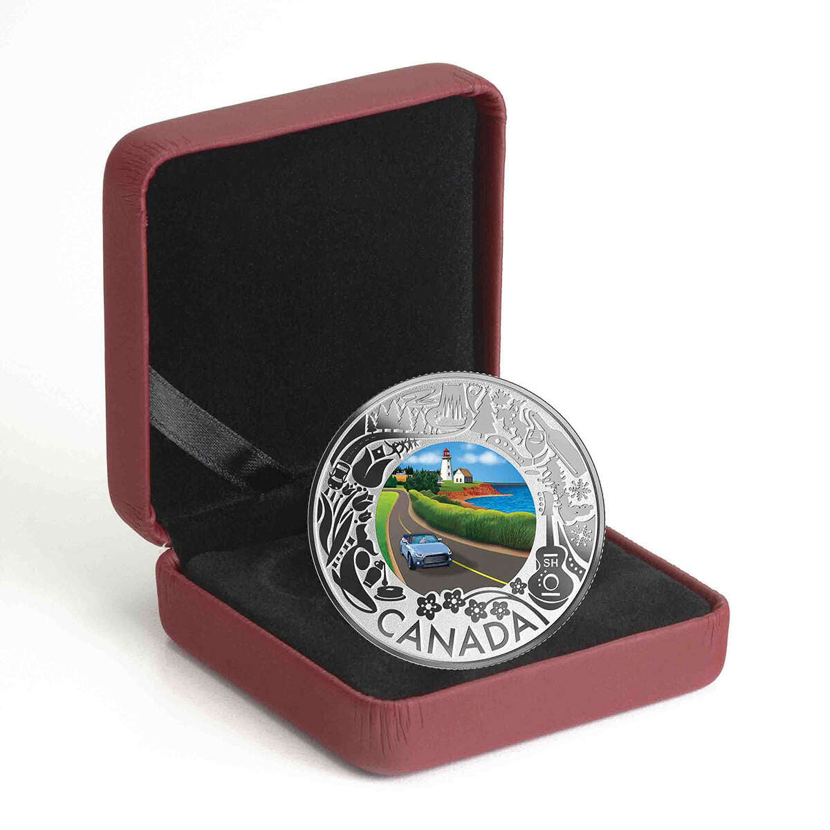 2019 $3 Celebrating Canadian Fun and Festivities: Coastal Drive - Pure Silver Coin Default Title