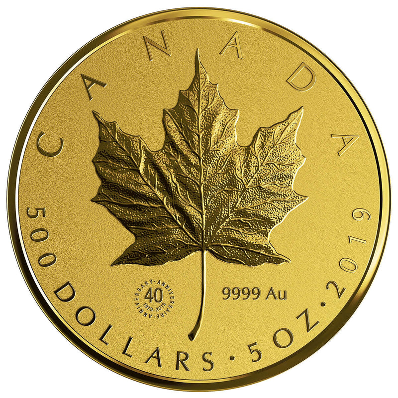 2019 $500 Gold Maple Leaf - Pure Gold Coin Default Title