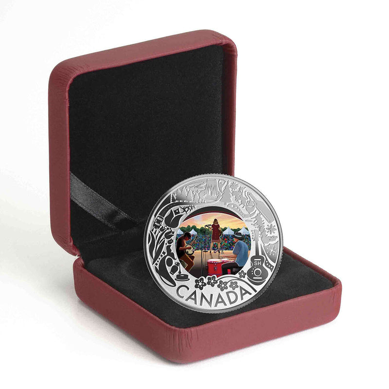 2019 $3 Celebrating Canadian Fun and Festivities: Folk Music - Pure Silver Coin Default Title