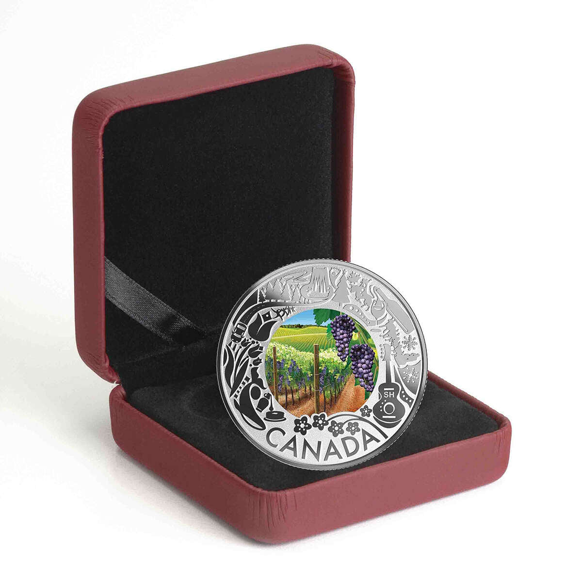 2019 $3 Celebrating Canadian Fun and Festivities: Wine Tasting - Pure Silver Coin Default Title