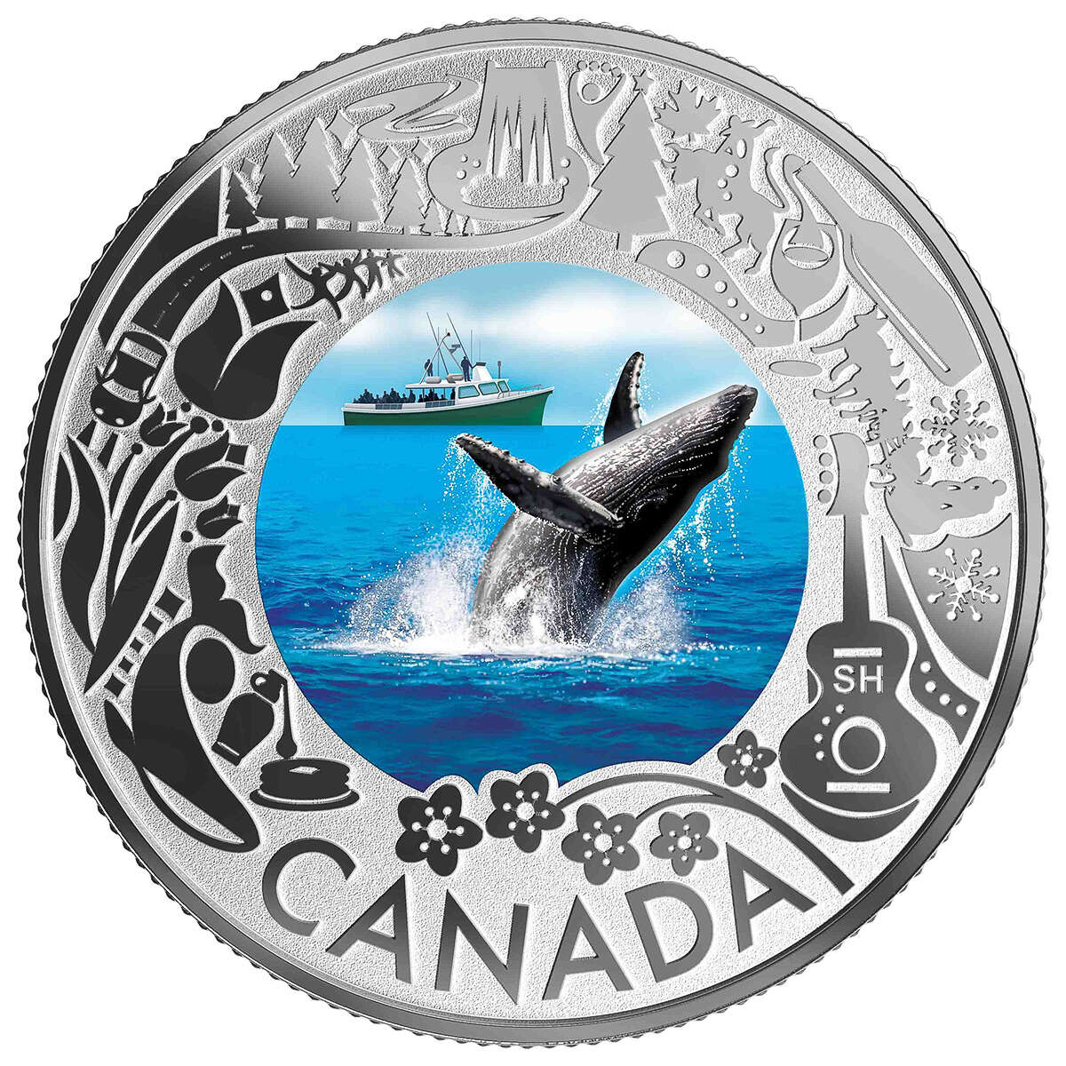 2019 $3 Celebrating Canadian Fun and Festivities: Whale Watching - Pure Silver Coin Default Title