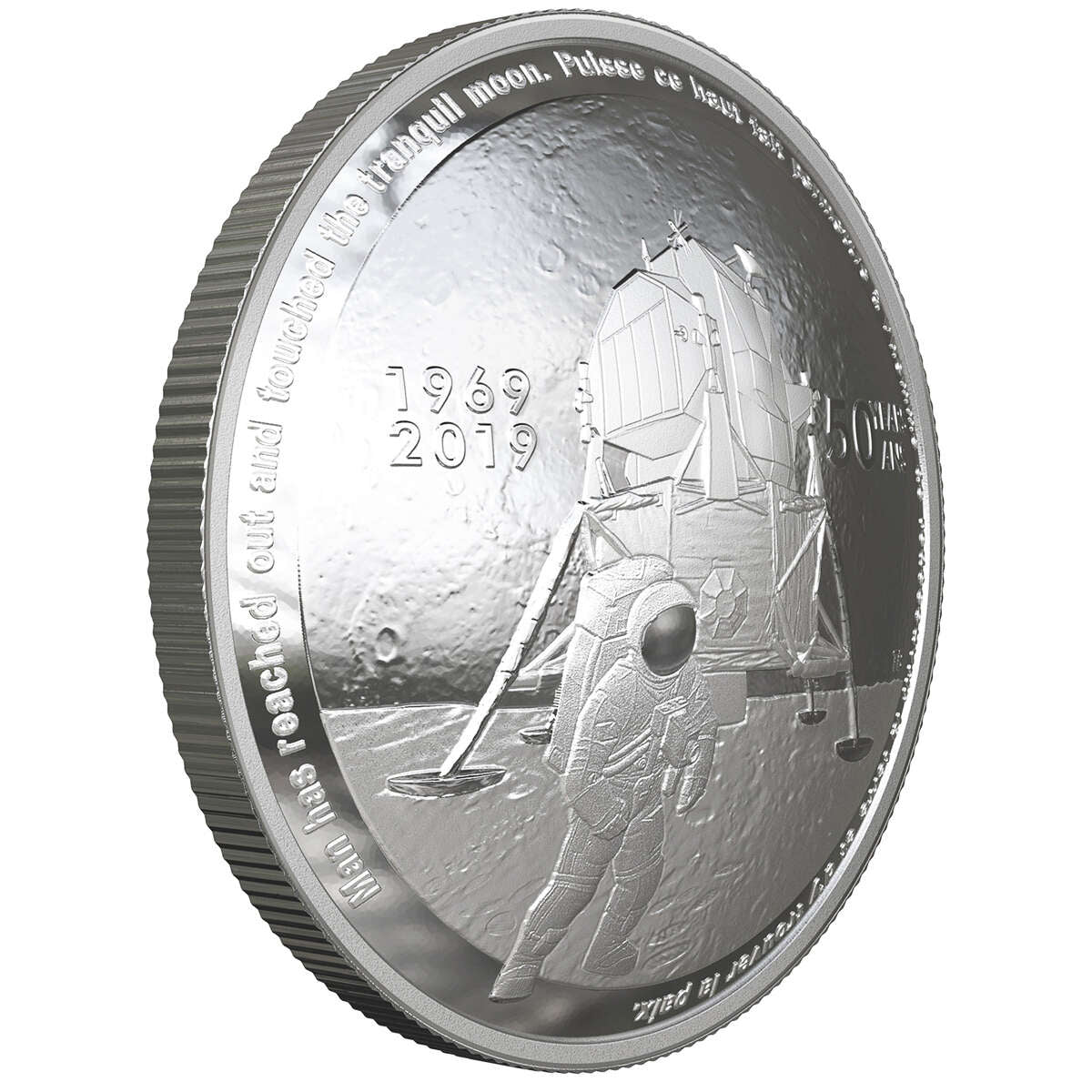 2019 $25 50th Anniversary of the Apollo 11 Moon Landing - Pure Silver Coin Default Title