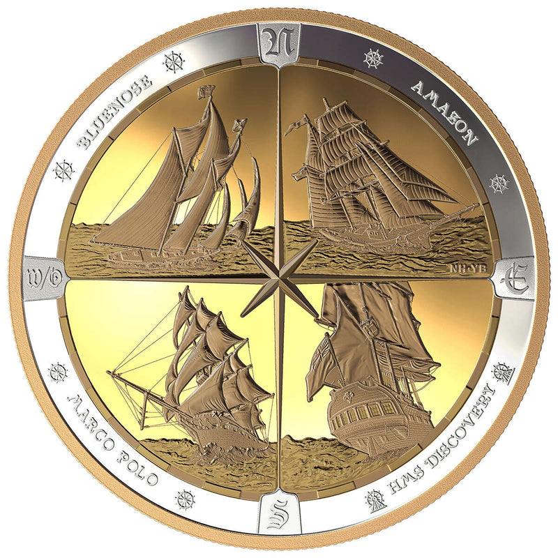 2019 $125 Tall Ships of Canada - Pure Silver Coin Default Title