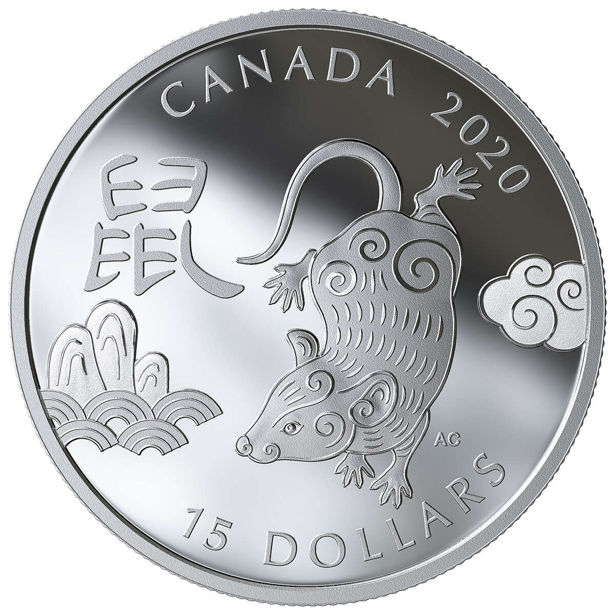 2020 $15 Year of Rat - Pure Silver Coin Default Title