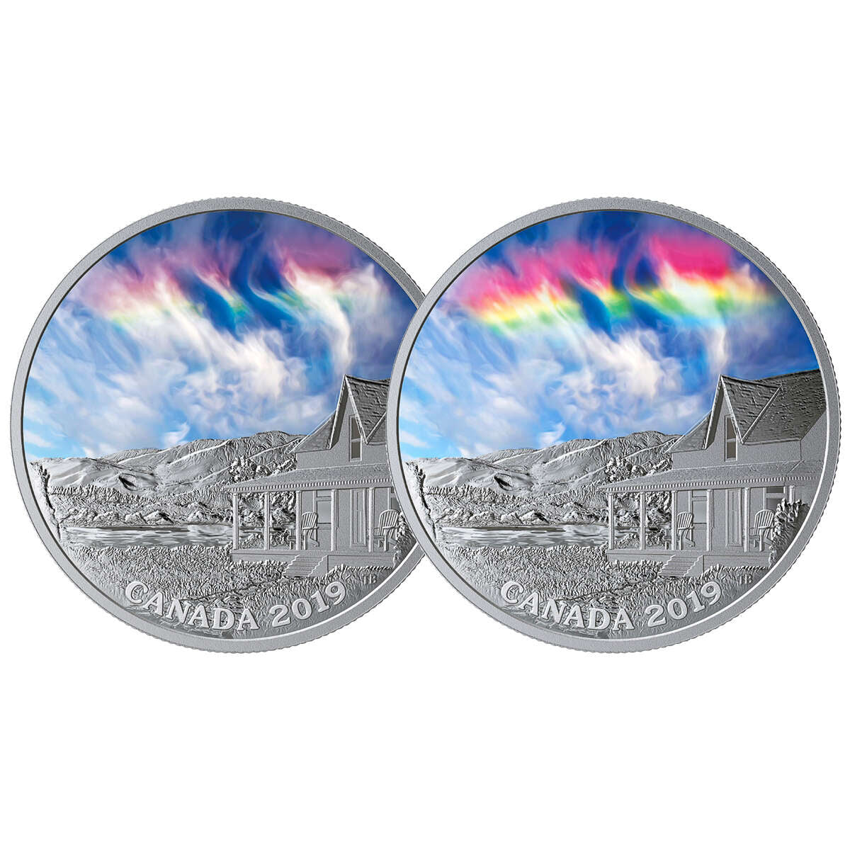 2019 $20 Sky Wonders: Fire Rainbow - Pure Silver Coin