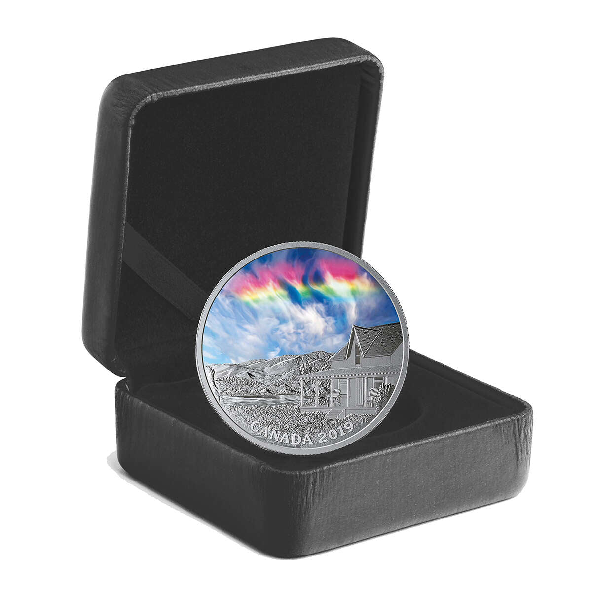 2019 $20 Sky Wonders: Fire Rainbow - Pure Silver Coin with Flashlight