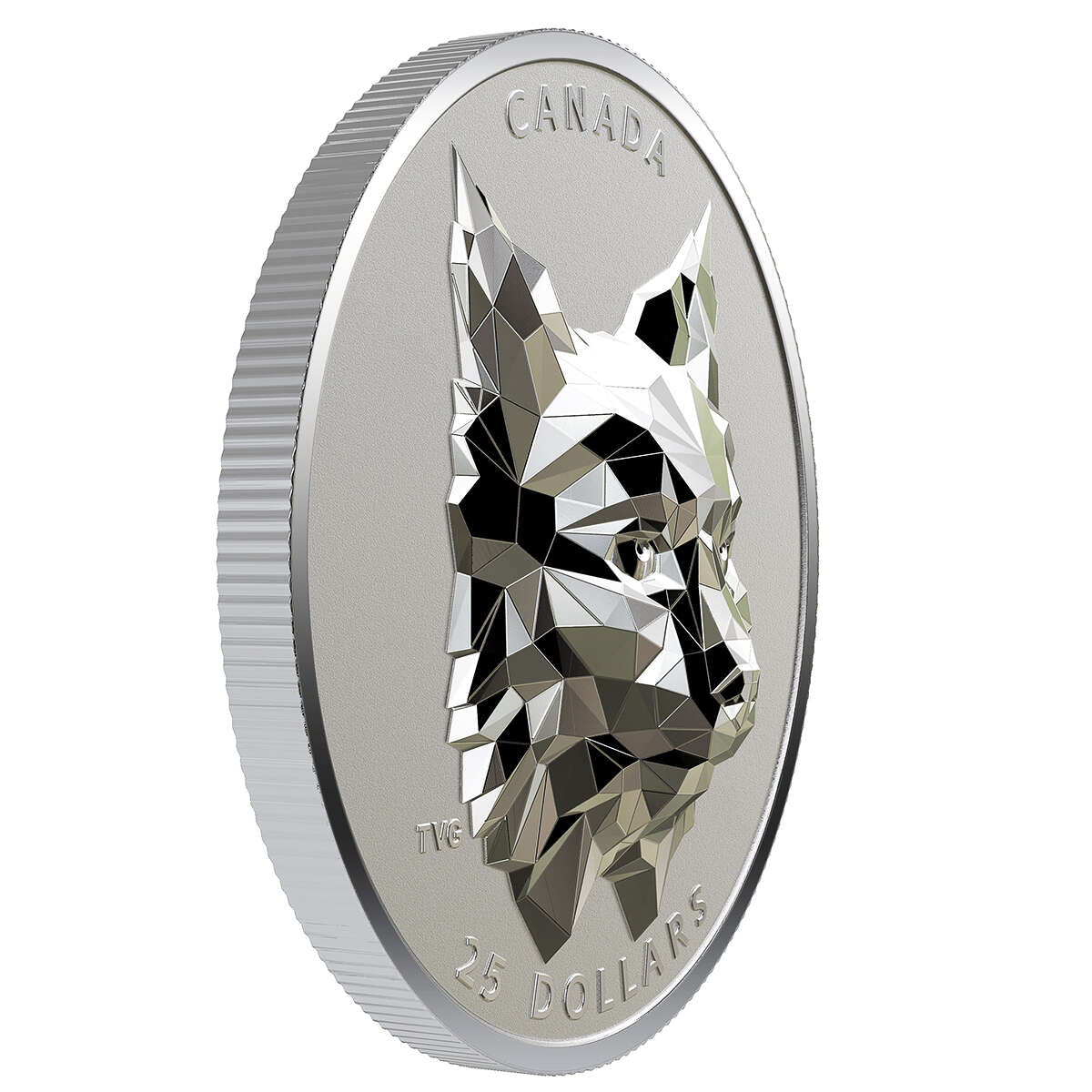 2020 $25 Multifaceted Animal Head: Lynx - Pure Silver Coin Default Title