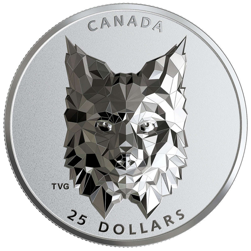 2020 $25 Multifaceted Animal Head: Lynx - Pure Silver Coin Default Title