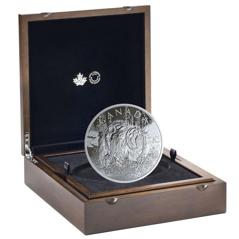 2019 $125 Primal Predators: Grizzly - Pure Silver Coin Default Title