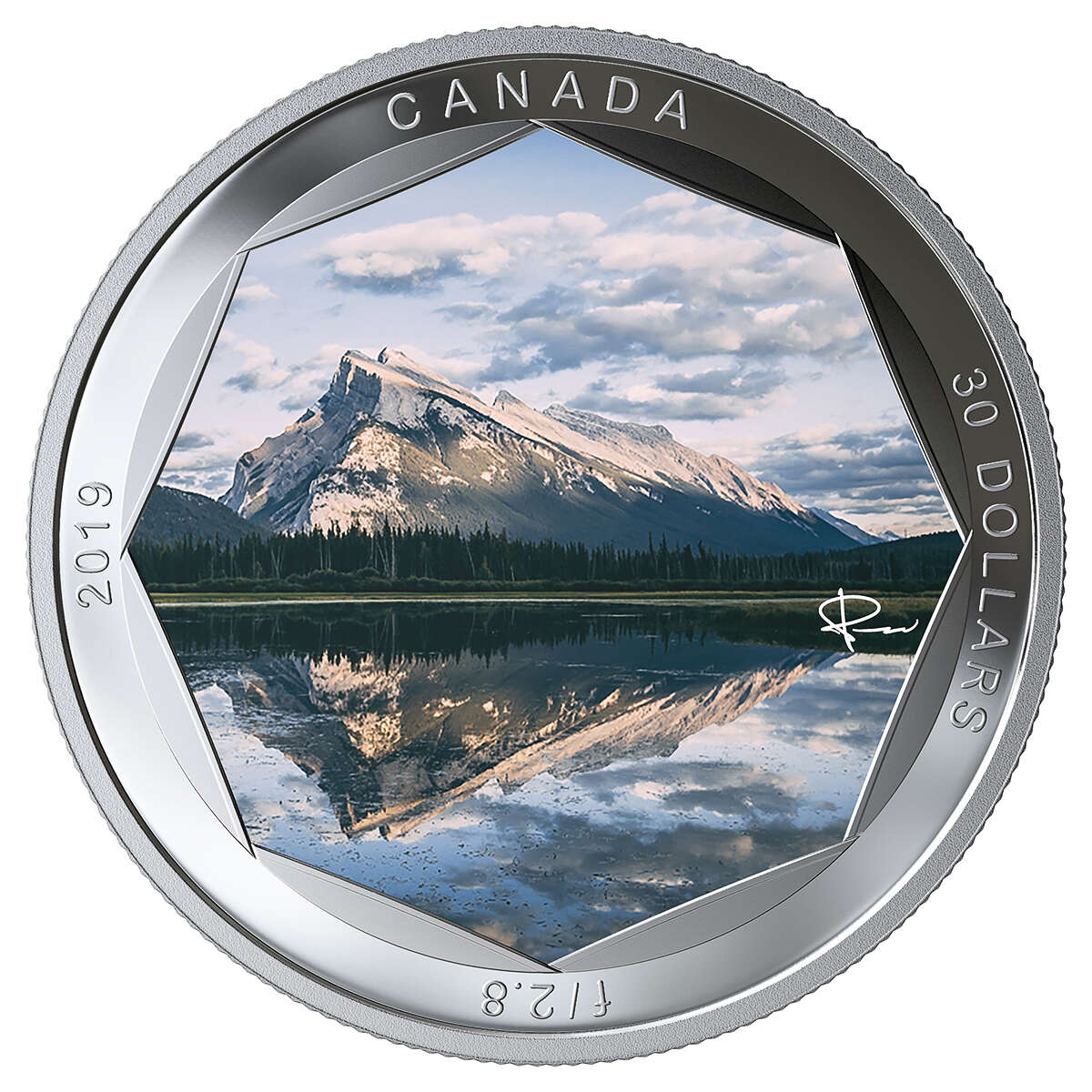 2019 $30 Peter McKinnon Photo Series: Mount Rundle - Pure Silver Coin Default Title