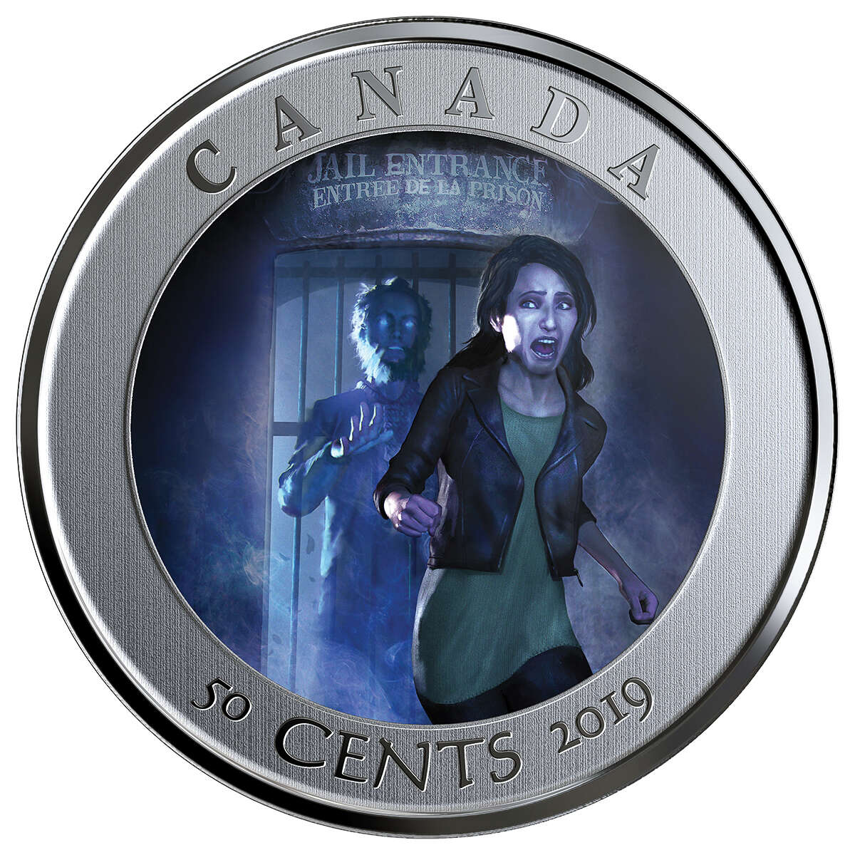 2019 50 Cent Spooky Canada: HI Ottawa Jail Hostel - Lenticular Coin Default Title