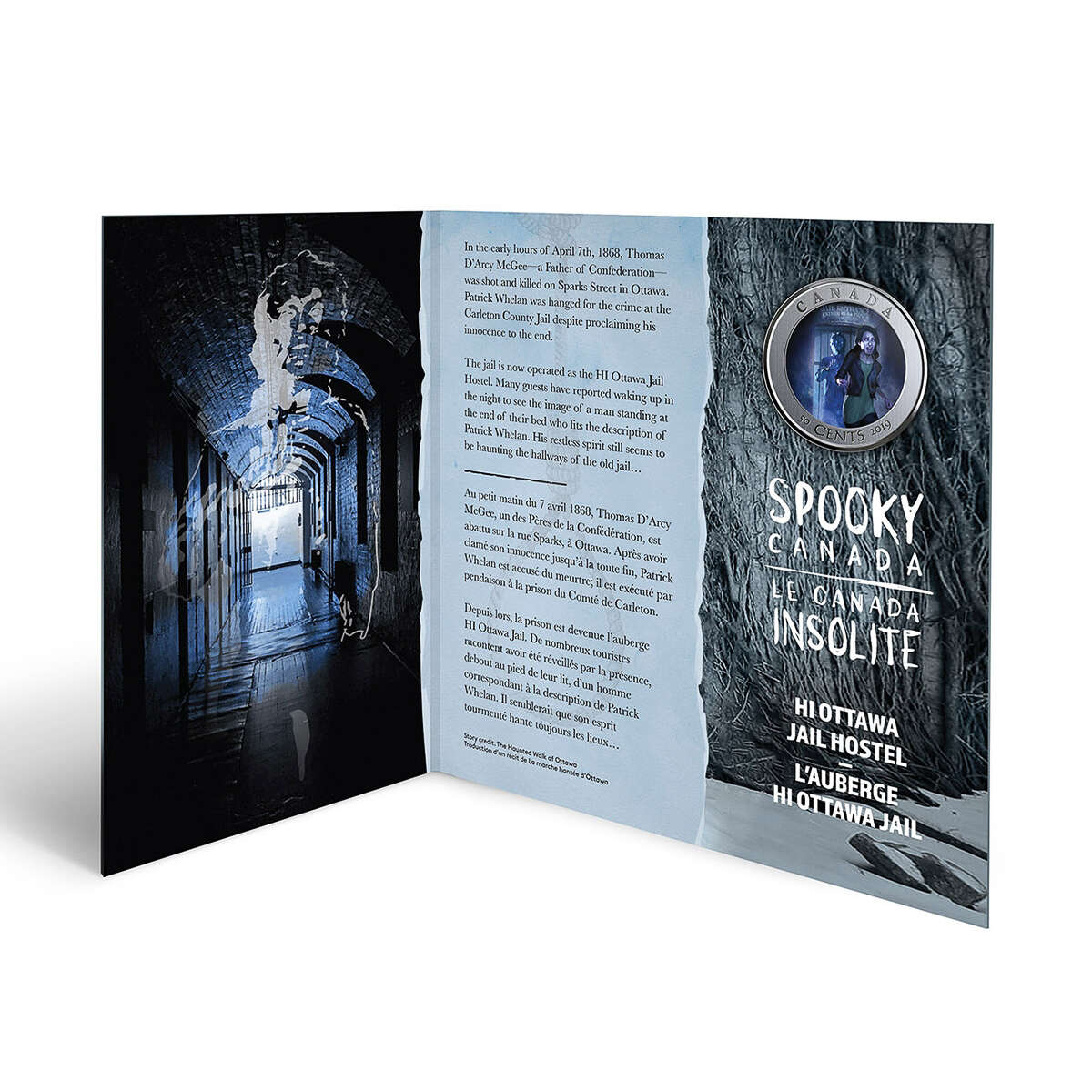 2019 50 Cent Spooky Canada: HI Ottawa Jail Hostel - Lenticular Coin