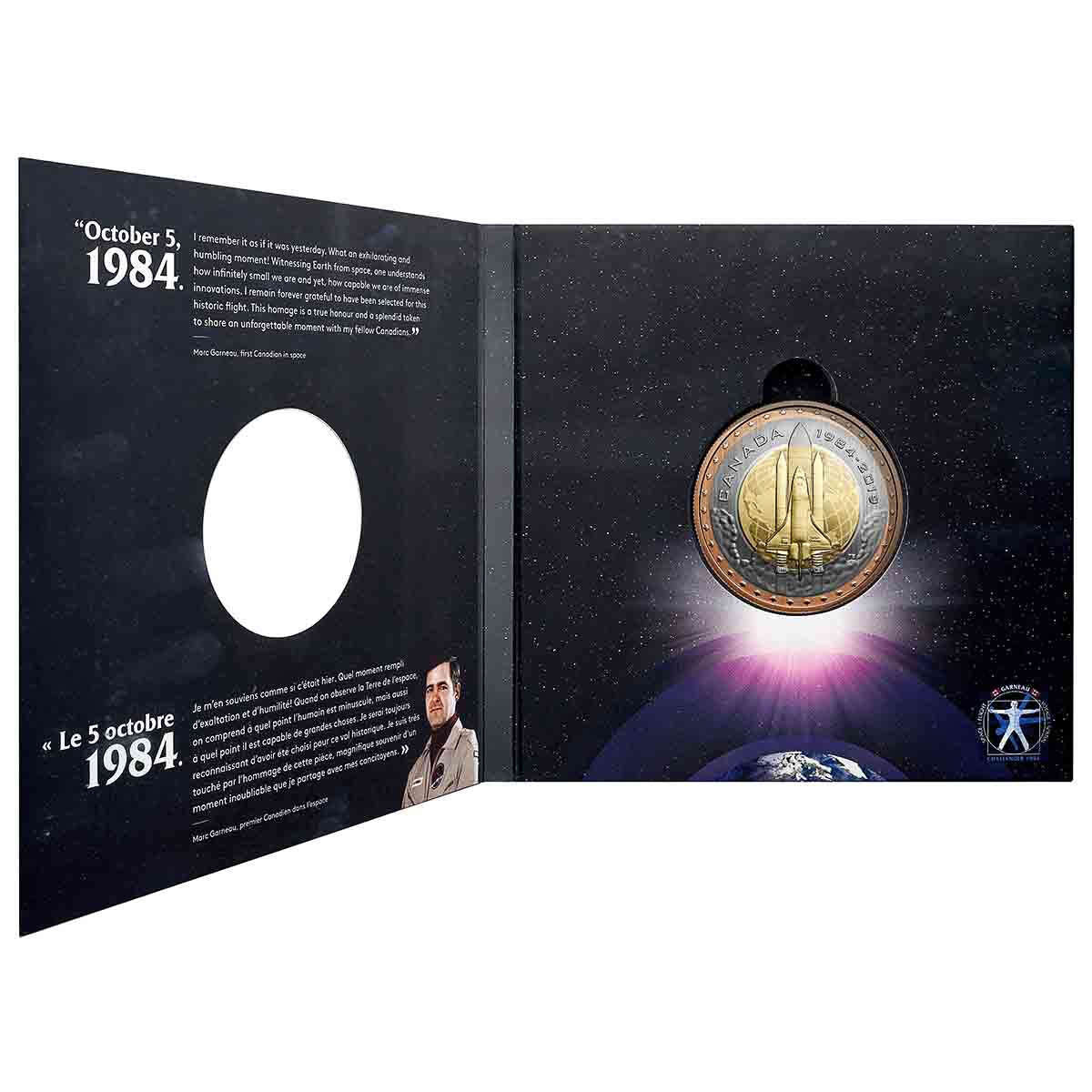 2019 25-Cent First Canadian In Space - Tri-Metallic Coin Default Title