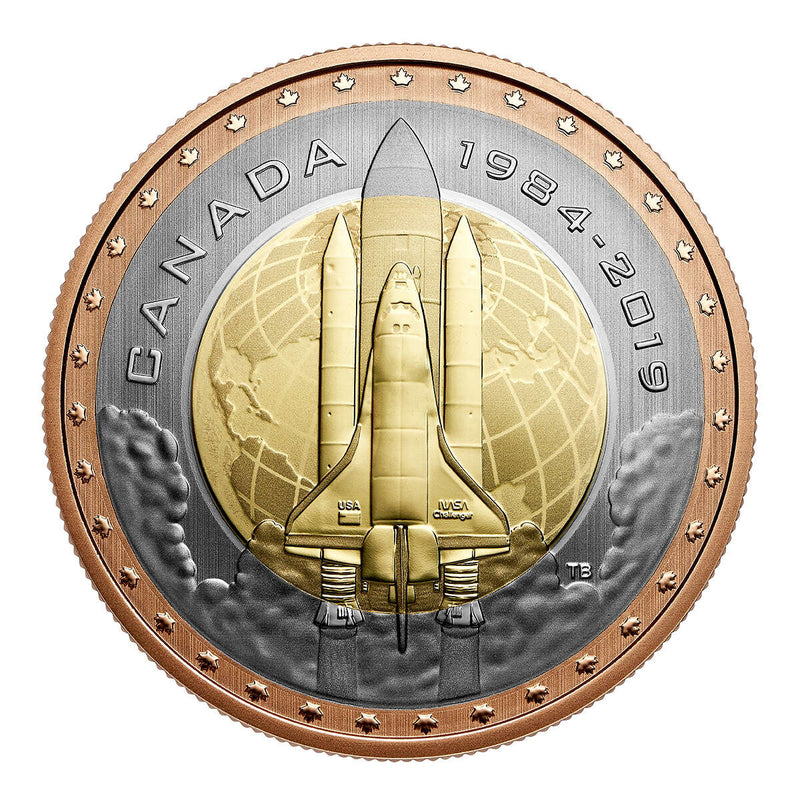 2019 25-Cent First Canadian In Space - Tri-Metallic Coin Default Title