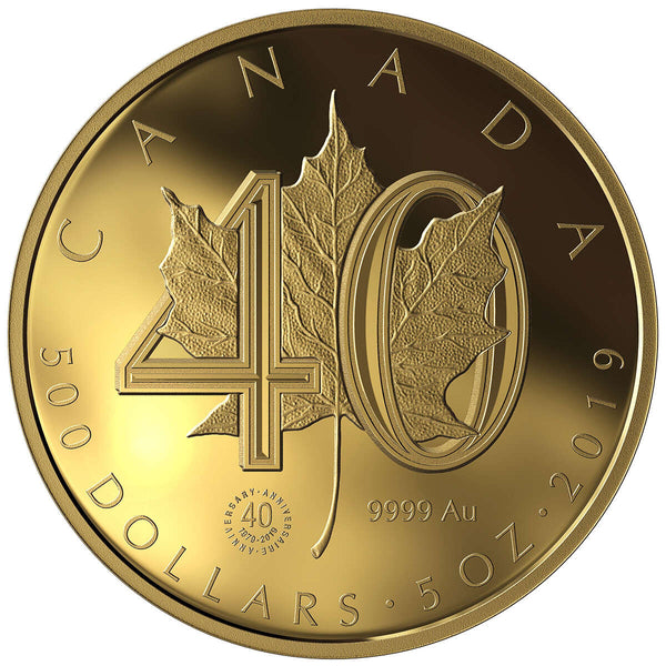 2020 $500 40th Anniversary of the Gold Maple Leaf - Pure Gold Coin Default Title