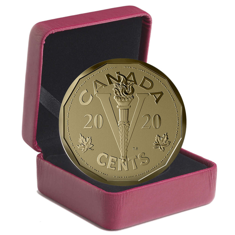 2020 5-Cent The Canadian Homefront: The Victory Nickel - Bronze Coin Default Title
